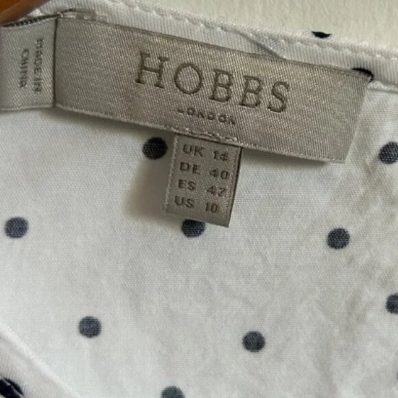 Hobbs London Polka Dot Blouse - Picture 4 of 7
